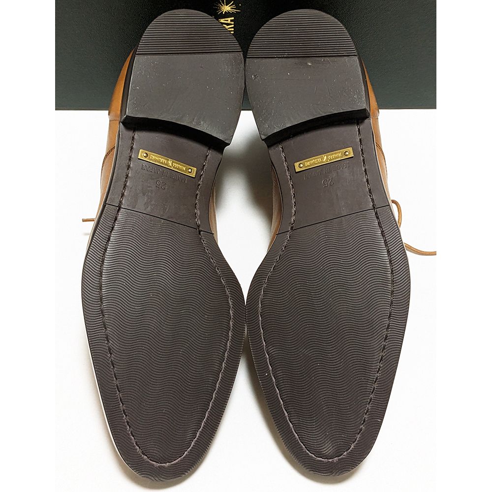 ミハラヤスヒロ 炙り出しストレートチップシューズ 25 展示劣化B品