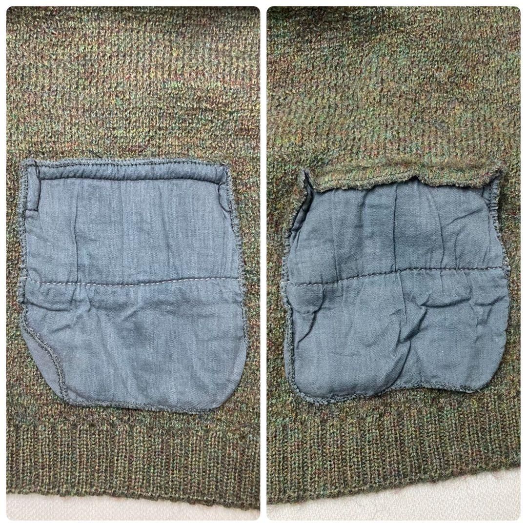 毛足長 色がヤバい】60s ヴィンテージモヘアカーディガン モスグリーン