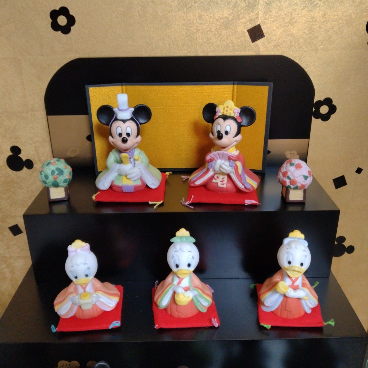 希少】【美品】ディズニー 雛人形 五段飾り ガラスケース 箱付き