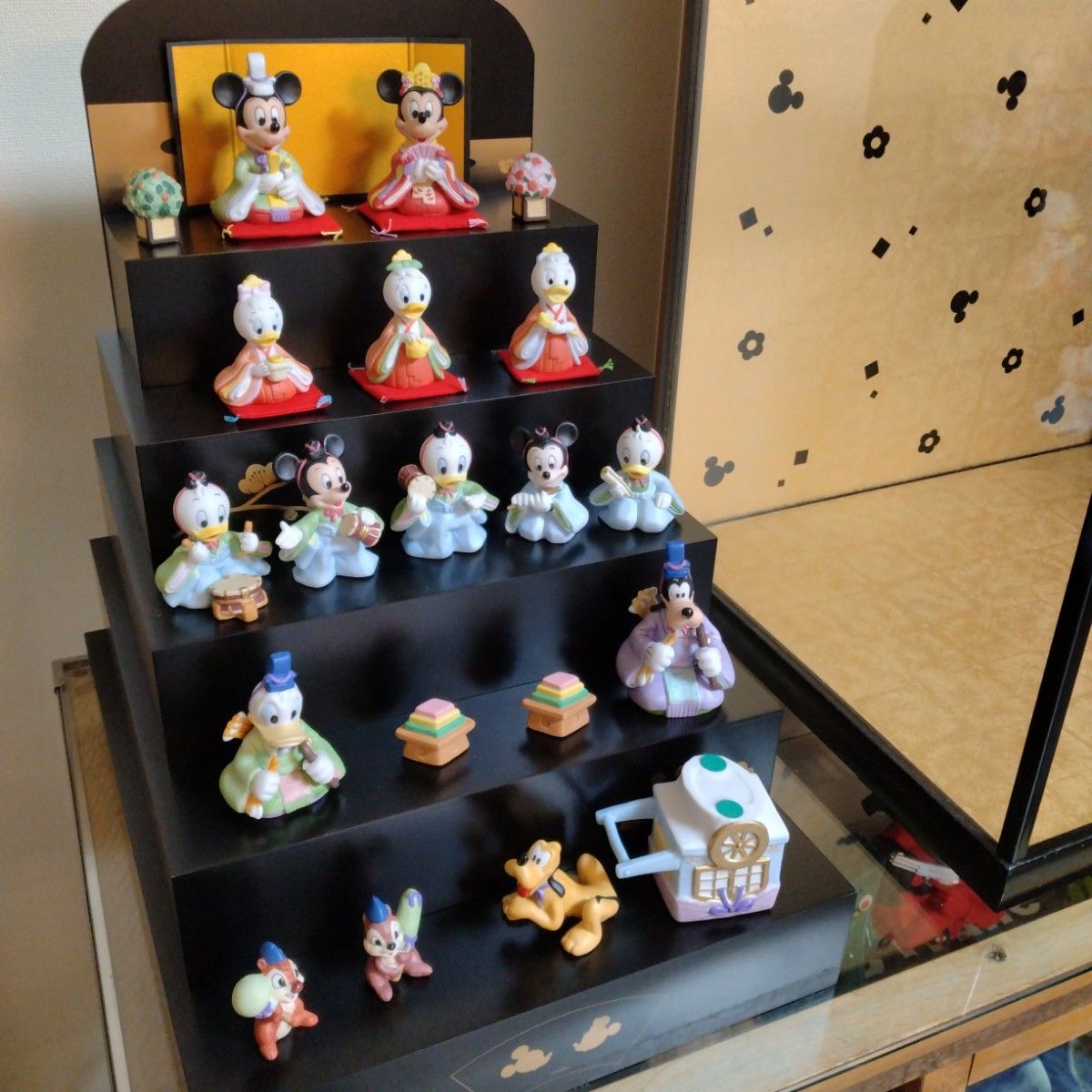 希少】【美品】ディズニー 雛人形 五段飾り ガラスケース 箱付き