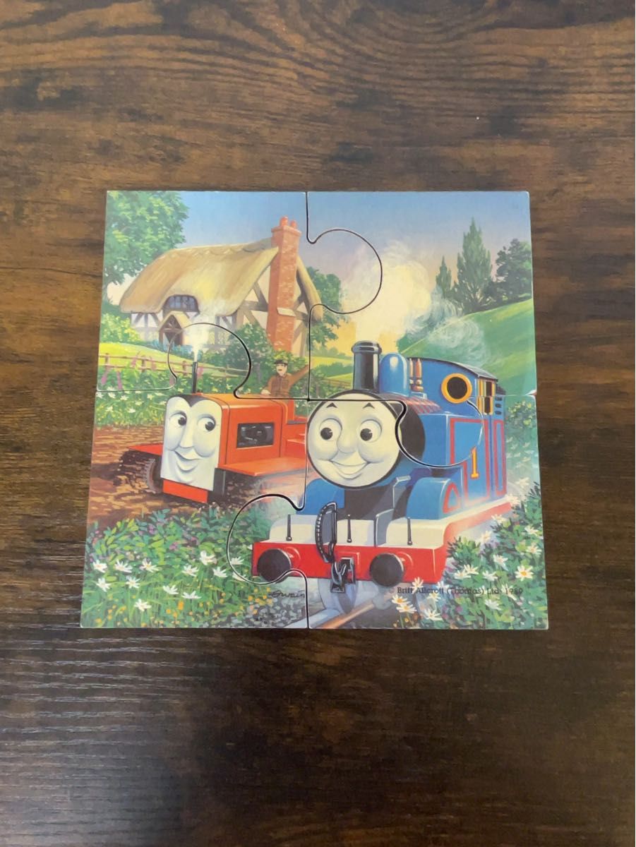 希少品 機関車トーマス ビンテージ ジグソーパズル シール3枚 海外版