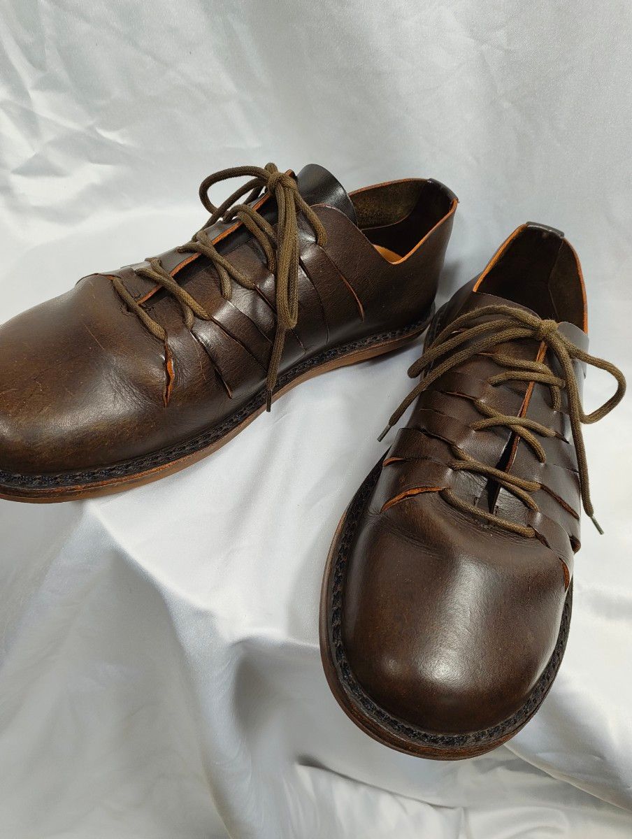 trippen トリッペン レースアップ デザイン レザー シューズ size 43