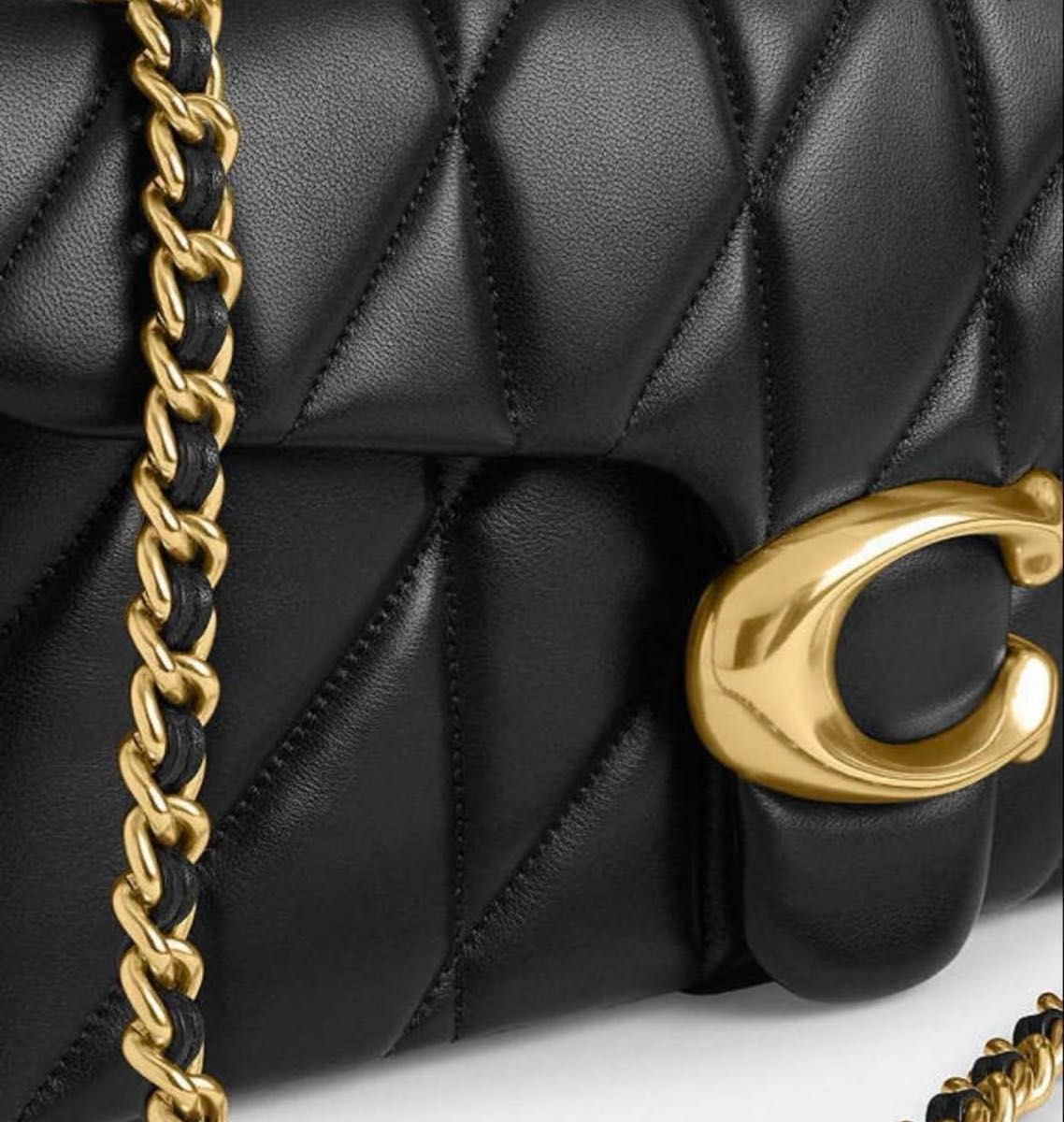 coach コーチ タビー ショルダーバッグ キルティング ブラック CP150