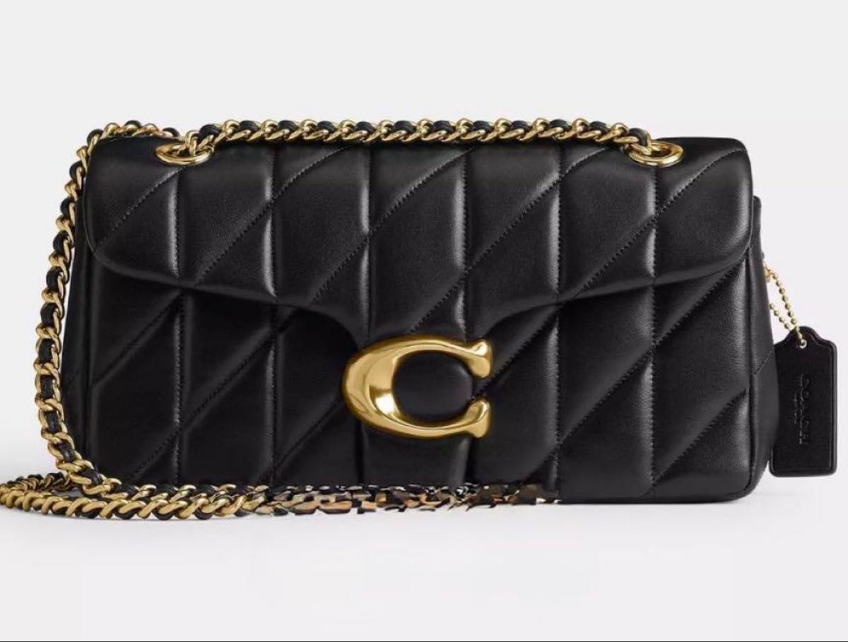 coach コーチ タビー ショルダーバッグ キルティング ブラック CP150