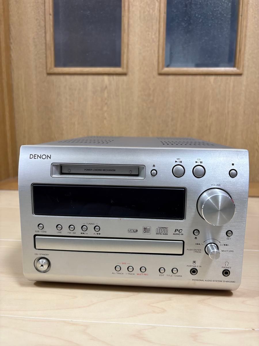 DENON PERSONAL AUDIO D-MX33MD MD/CDミニコンポ スピーカー付き