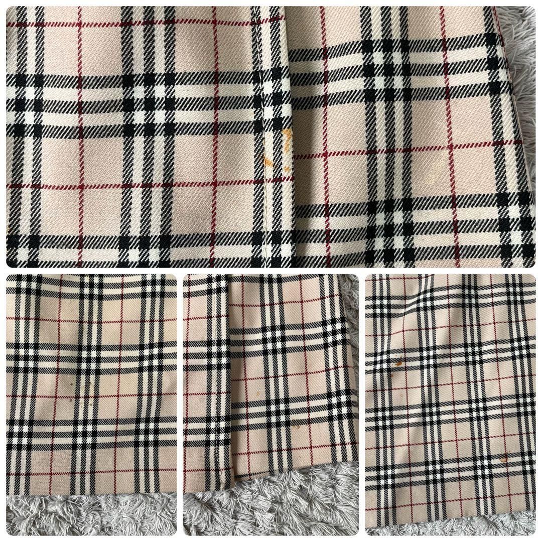 バーバリーブルーレーベル ボース刺繍 ニット切替 ノバチェック