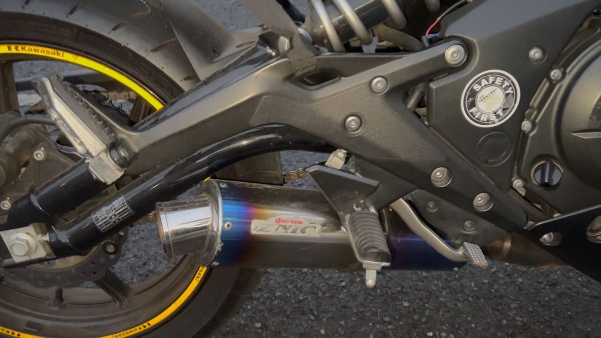 アドレスV125 ガレージバル レース用マフラー チタンサイレンサー 美品