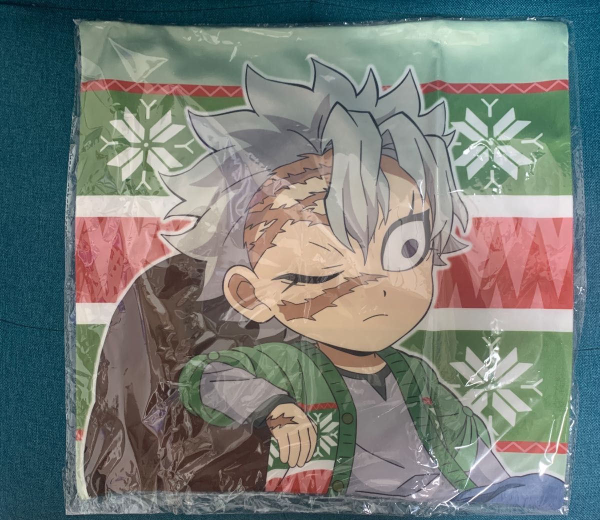 鬼滅の刃 クリスマス 2023 クッションカバー 不死川実弥と冨岡義勇