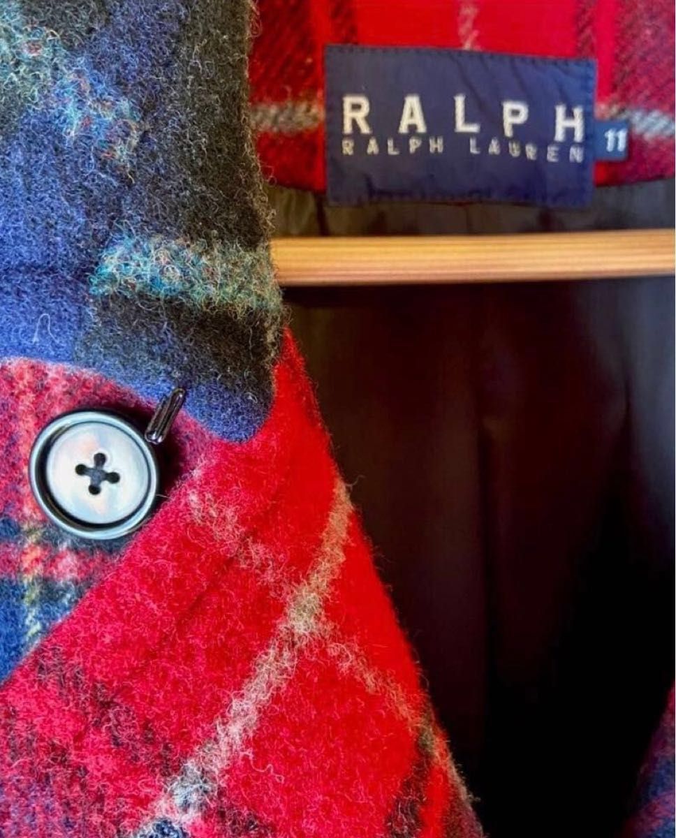 Ralph Lauren タータンチェック Pコート L｜Yahoo!フリマ（旧PayPay