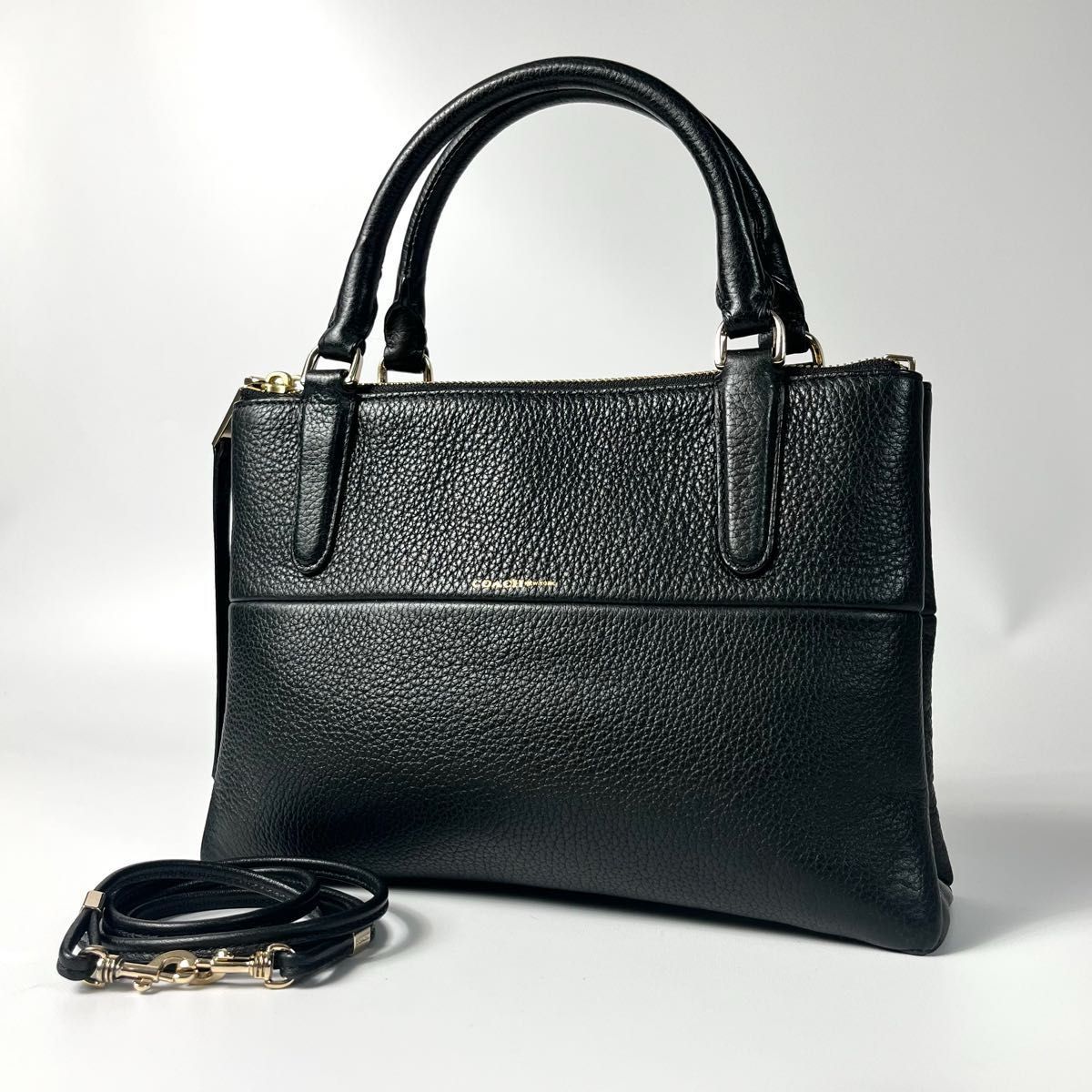 希少 美品 COACH コーチ ミニ ボロー 2way ショルダーバッグ