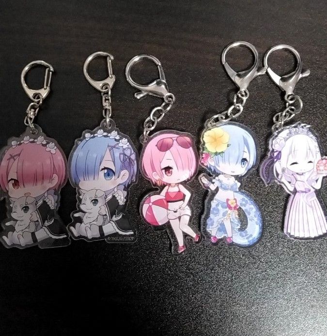 Re ゼロから始める異世界生活 アクリルキーホルダー5個セット｜Yahoo