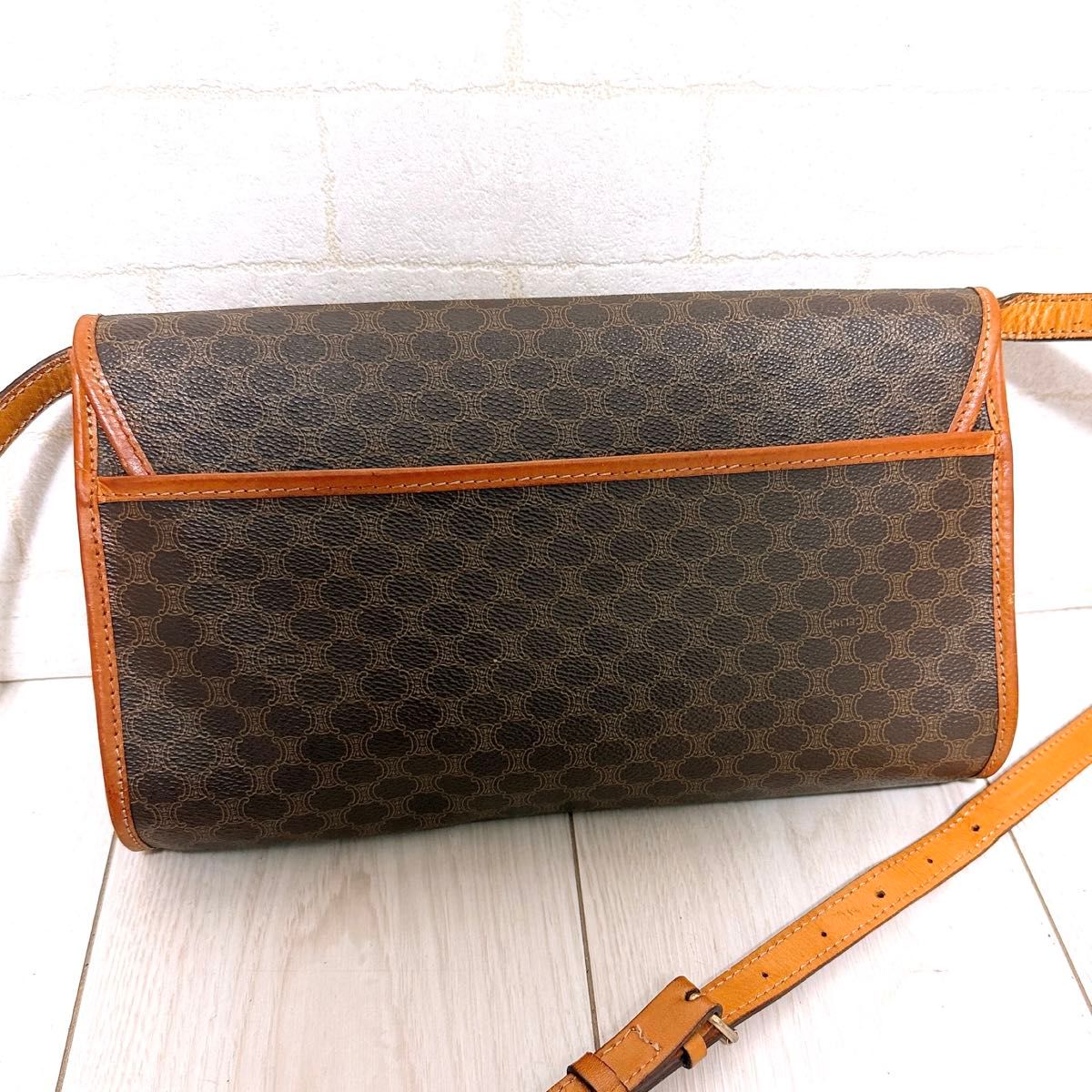 美品』CELINE(セリーヌ)ショルダーバッグ PVC マカダム柄｜Yahoo