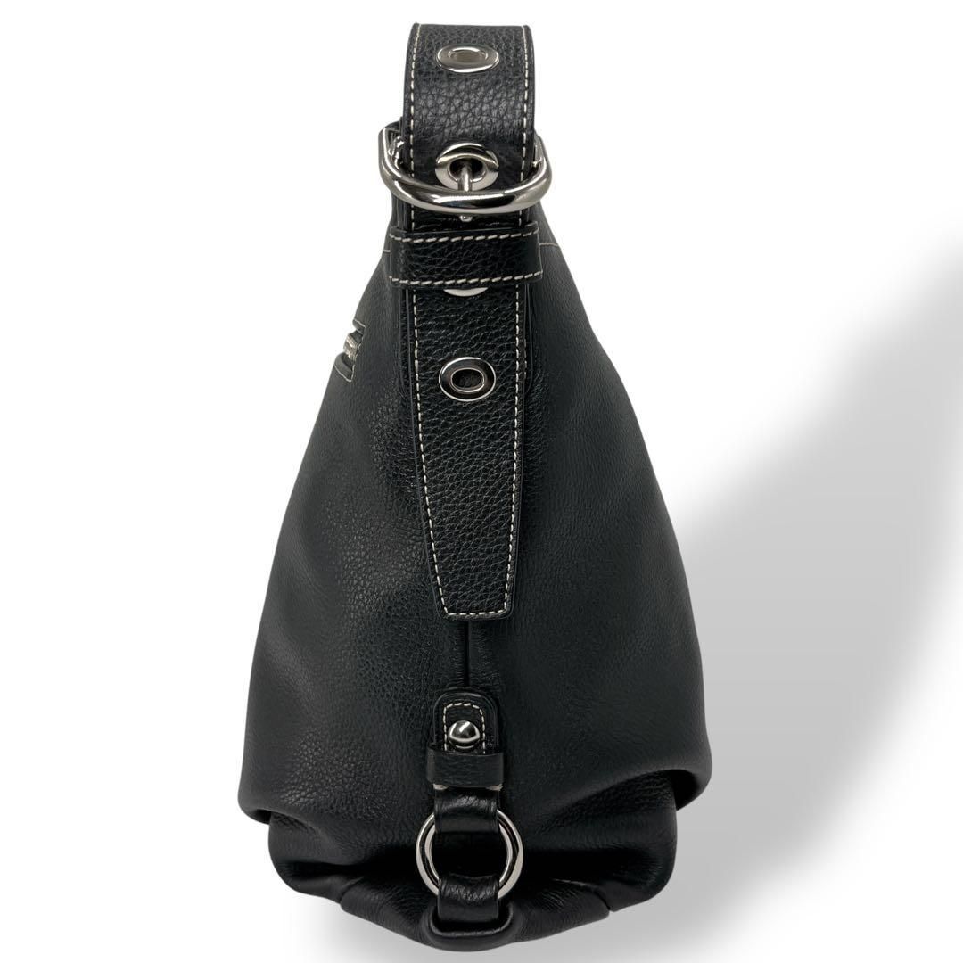 COACH コーチ ショルダーバッグ カメラバッグ ブラック レザー y2k