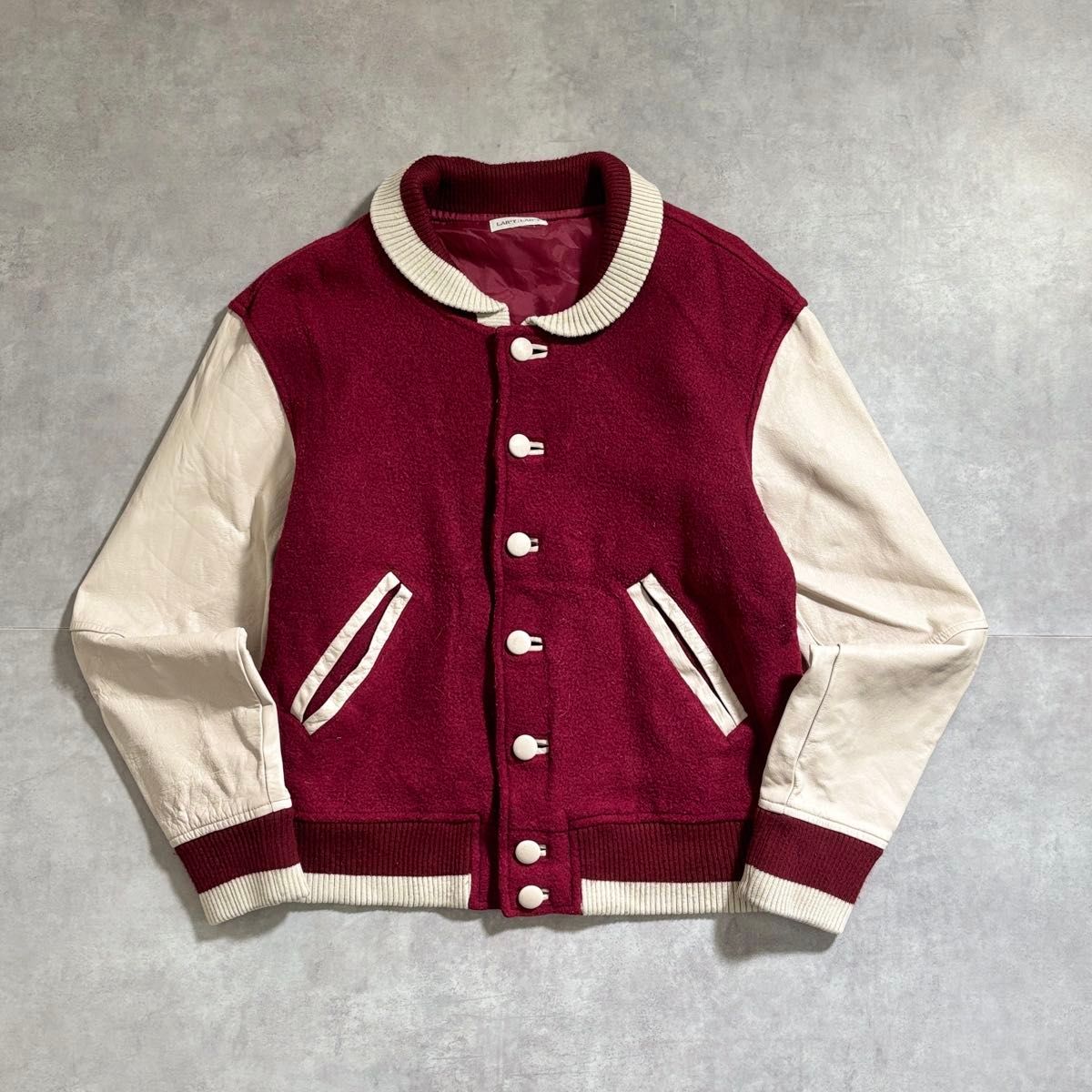 古着 90s ブルゾン 短丈 ジャケット ウール スタジャン Varsity Jacket