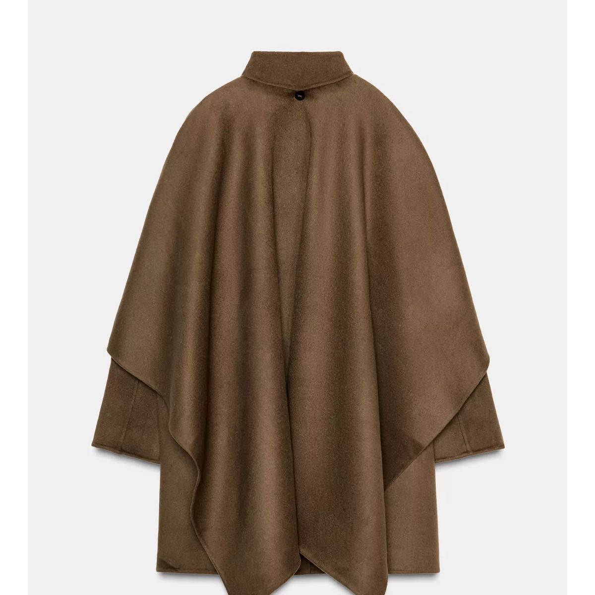 新品 ZW COLLECTION ケープディテールウールコート M カーキ｜Yahoo