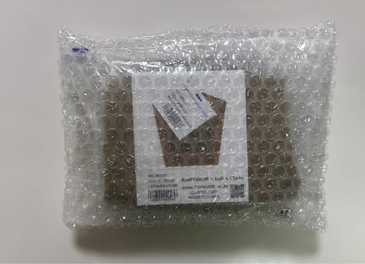 新品 ボールアンドチェーン 紀ノ国屋 コラボ ベージュ M エコバッグ