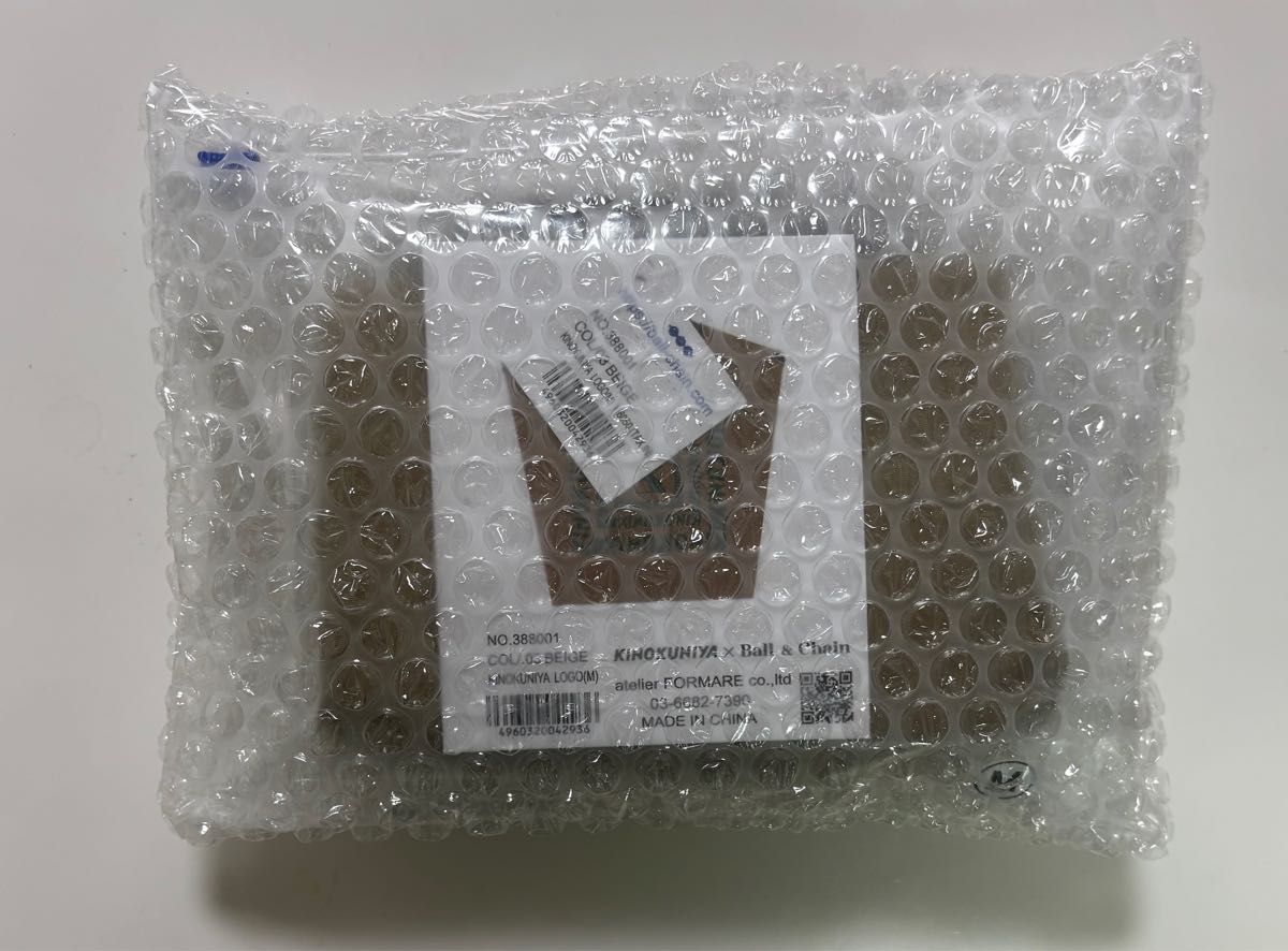 新品 ボールアンドチェーン 紀ノ国屋 コラボ ベージュ M エコバッグ