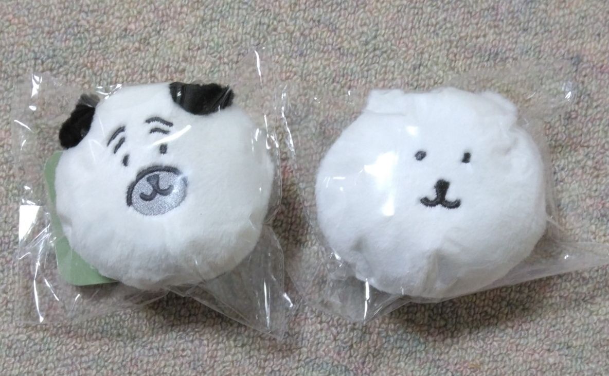 ナガノキャラクターズ ふわもち くまだらけぬいぐるみくじ E賞 おかお