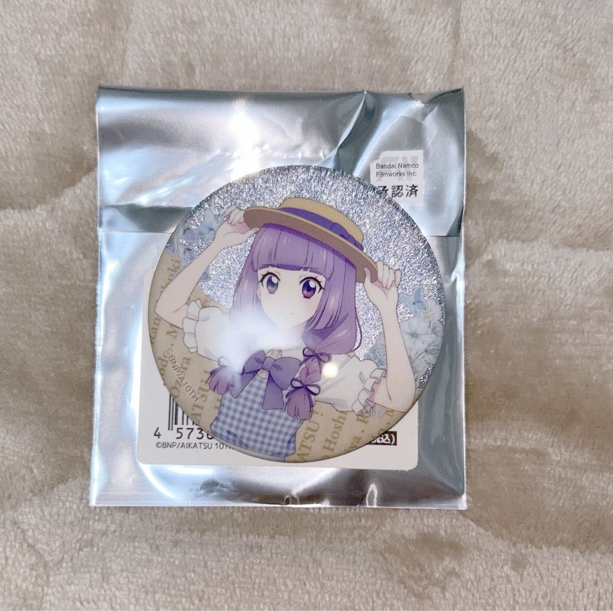 25日まで期間限定セール中 アイカツ 缶バッジ スミレ 氷上スミレ