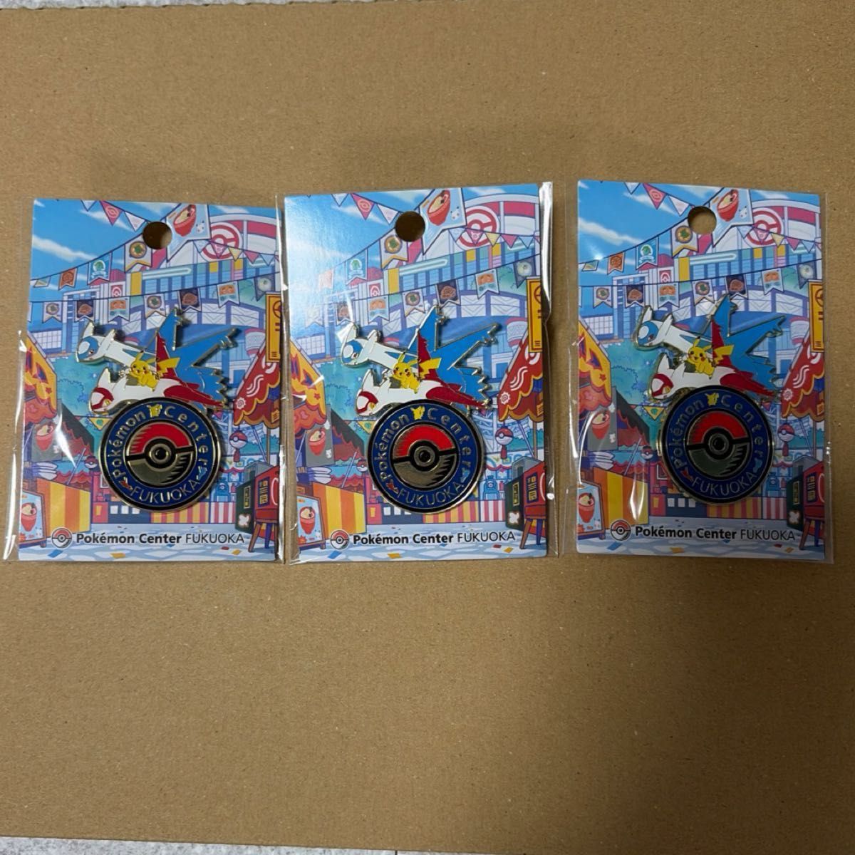 ロゴピンズ ポケモンセンターフクオカ ピンズ ピカチュウ ラティアス