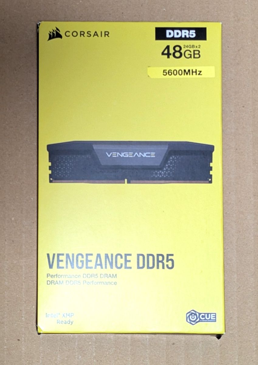 DDR5 5600MHz 24GB 2枚組 計48GB CORSAIR VENGEANCE デスクトップPC用