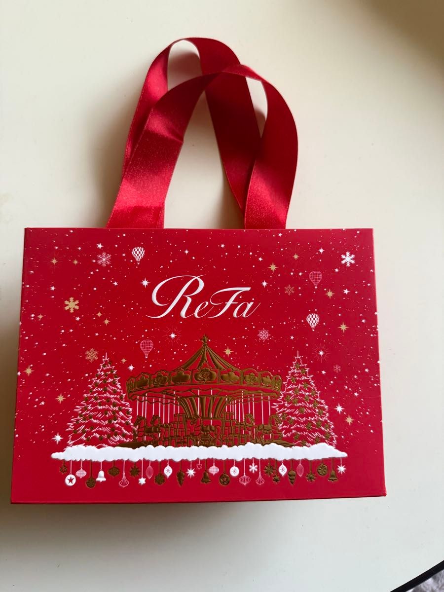 ReFa リファマーキスウィズ ギフトボックス空箱 ショップ袋 リボン付き
