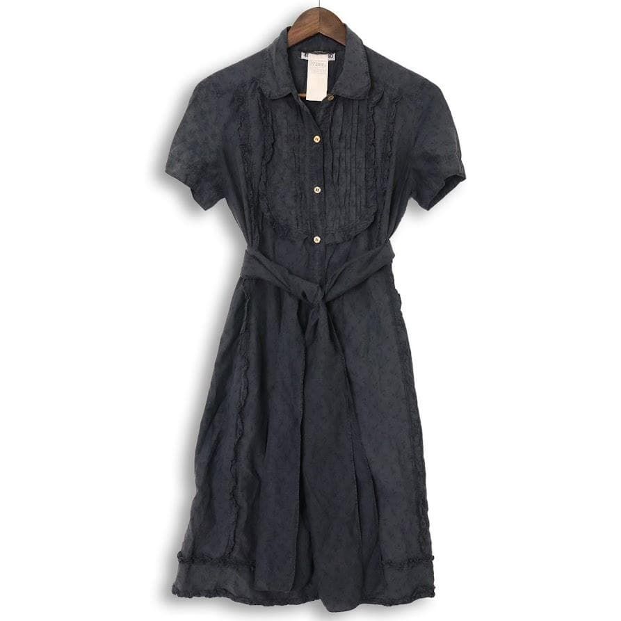 MaxMara WEEKEND LINE マックスマーラ シルク混 半袖 シャツワンピース