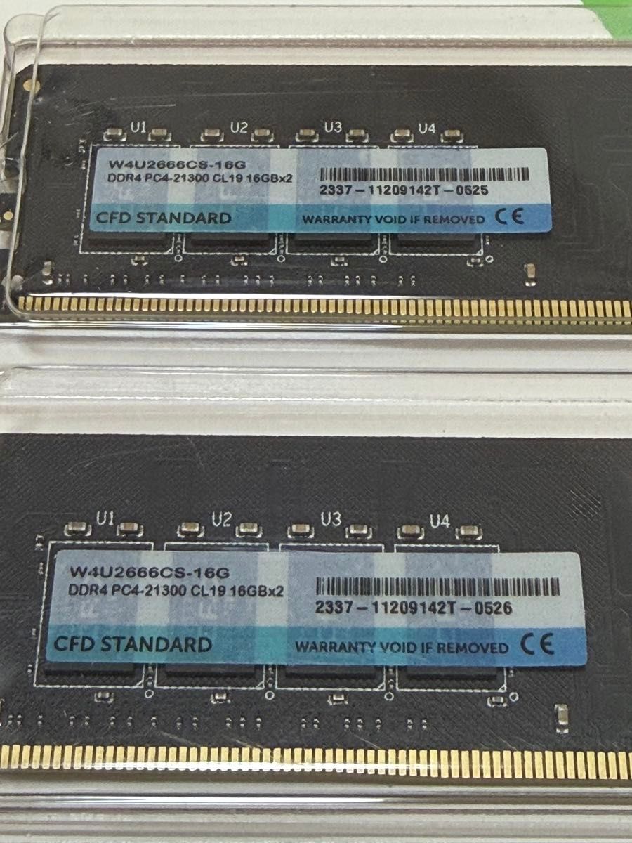 CFD W4U2666CS-16G DDR4-2666 32GB(16GB×2) メモリ｜Yahoo!フリマ（旧