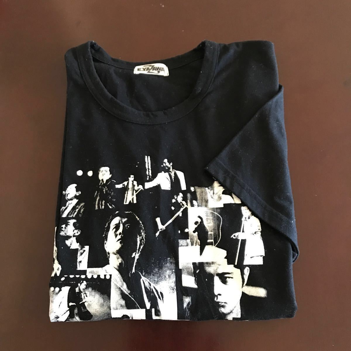 E YAZAWA 矢沢永吉 YAZAWATシャツ 半袖トップス 黒 Lサイズ