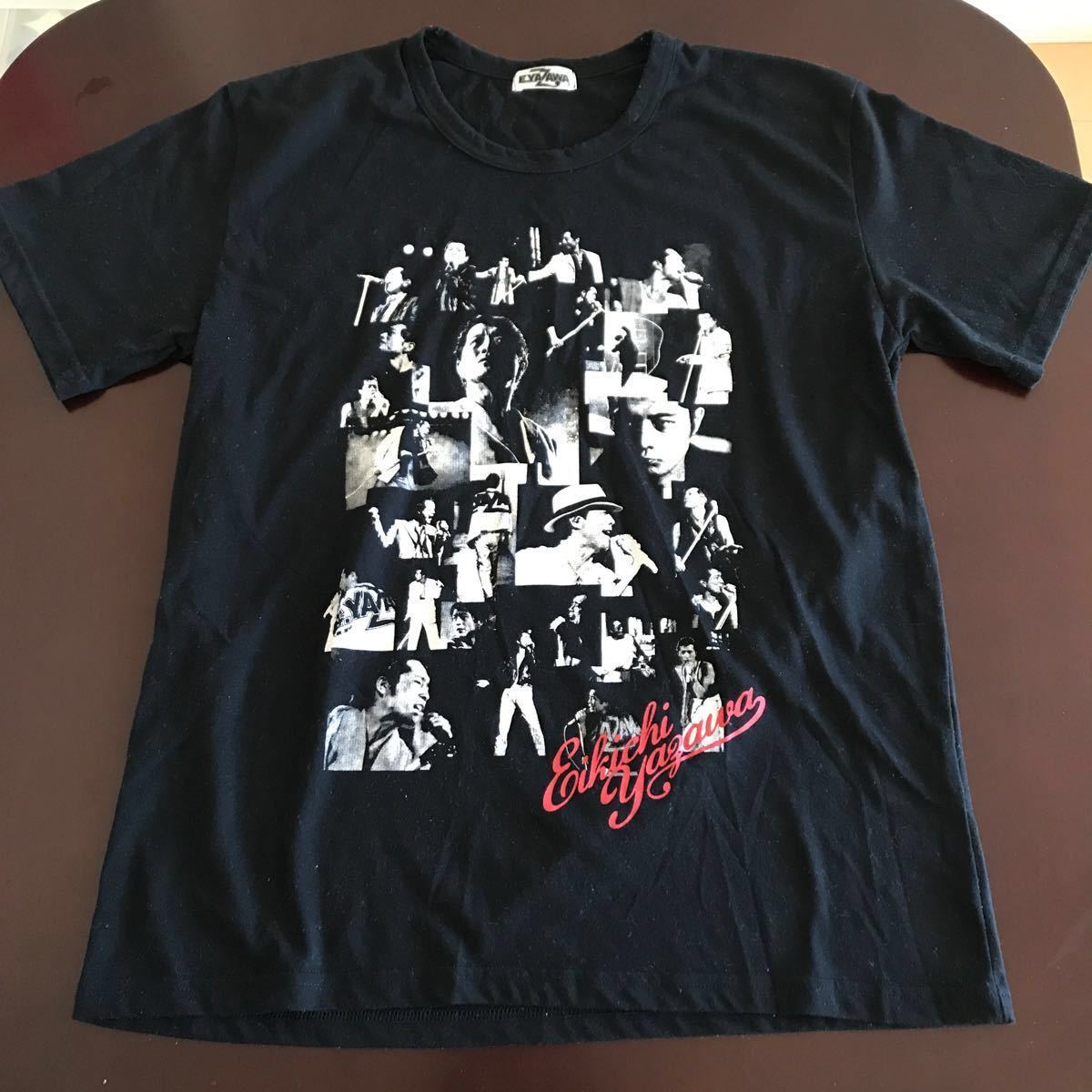 E YAZAWA 矢沢永吉 YAZAWATシャツ 半袖トップス 黒 Lサイズ