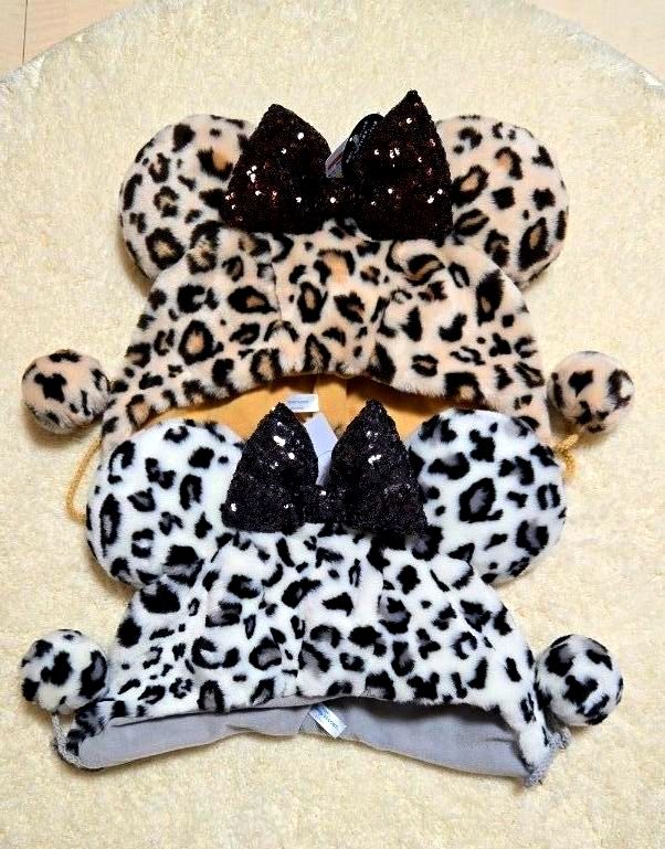 ディズニー ミニー ファンキャップ ヒョウ柄 2点 ミニーの日 パルパル