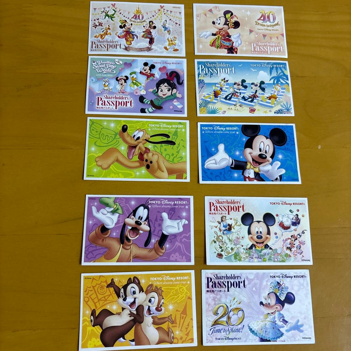 東京ディズニーリゾート 株主用パスポート 使用済み 10枚セット｜Yahoo