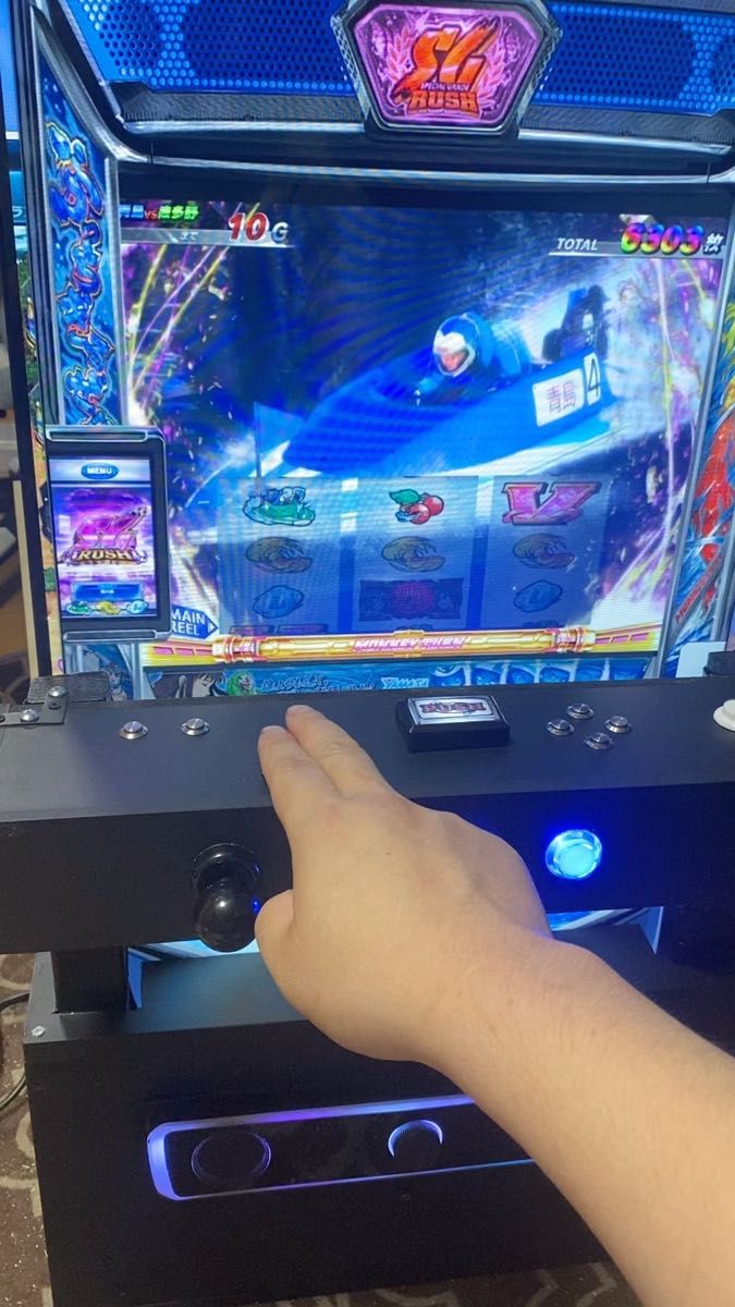 サミタ& iphoneアダプター付 専用レバーLEDスピーカー 目押し練習