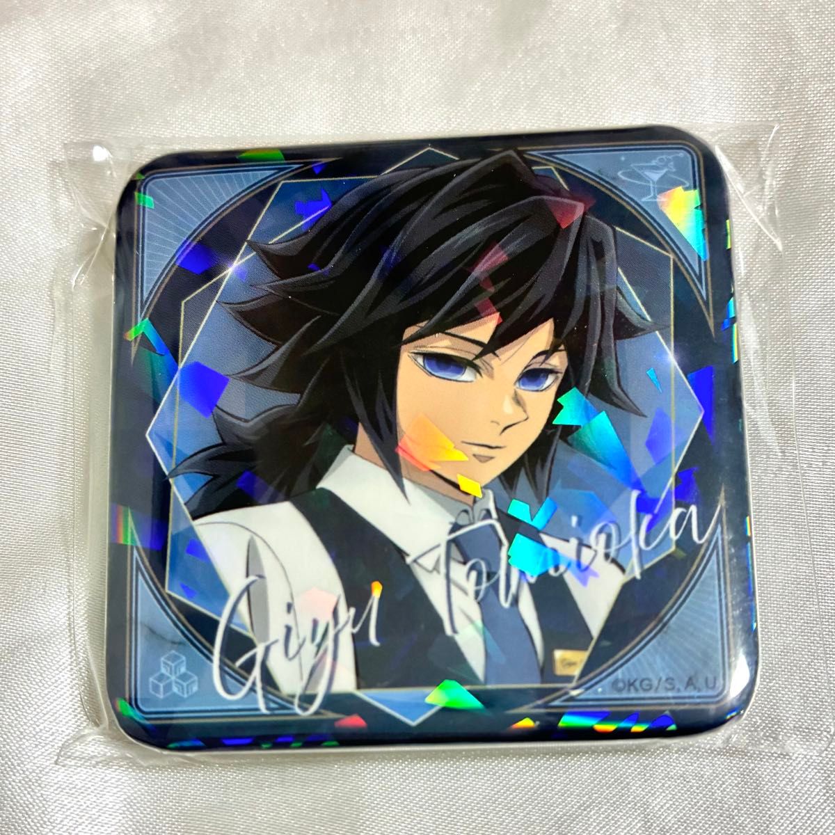 鬼滅の刃 冨岡義勇 ufotableモクテルバー ロトくじ グリッター缶バッジ