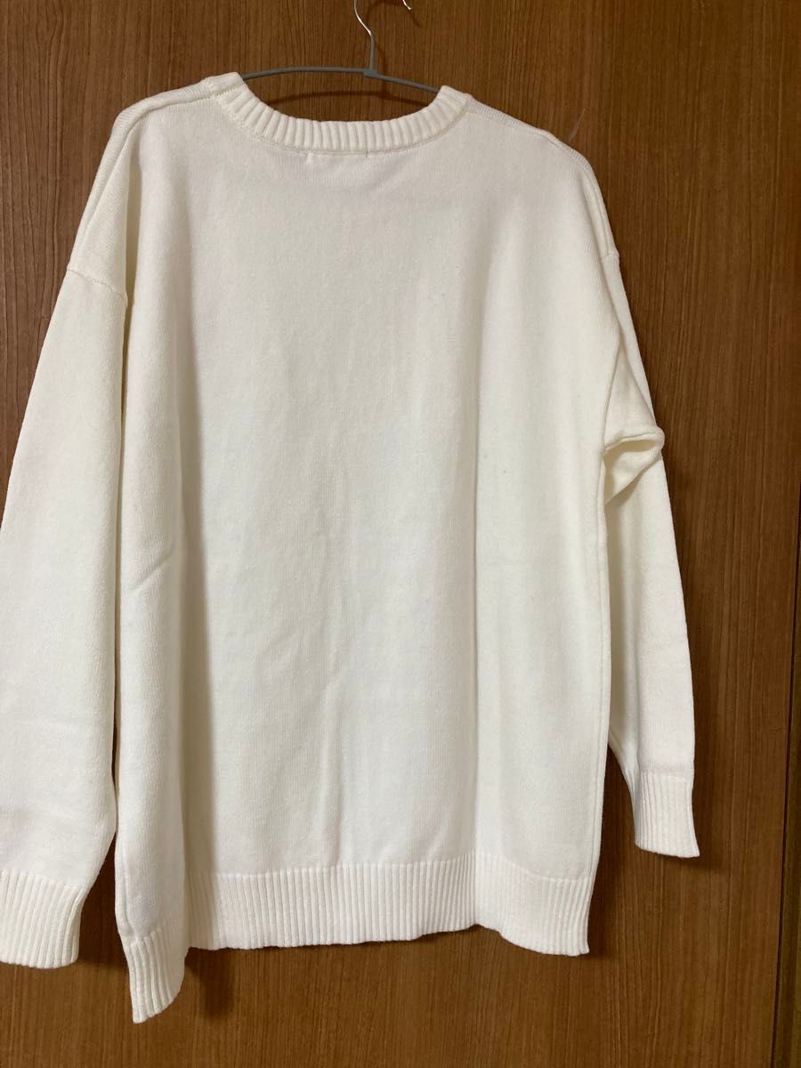 AMI PARIS アミパリス ニット セーター ハートロゴ XL ホワイト｜Yahoo