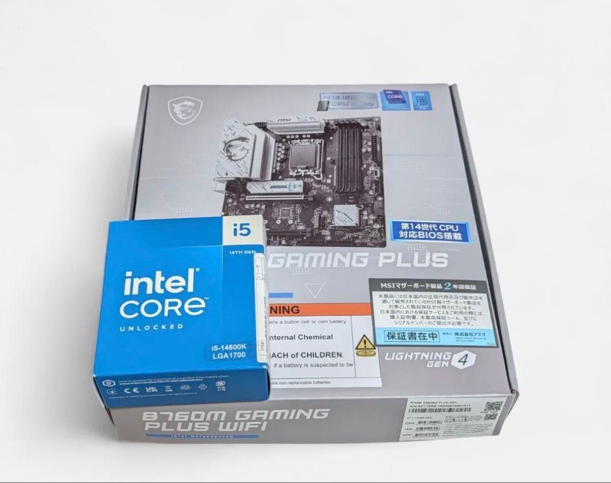 Intel Core i5-14600K + MSI B760M GAMING PLUS WI-FI CPU