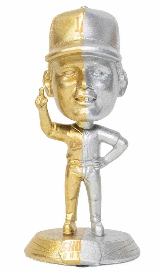 FOCO MINI BIG HEADS ゴールド&シルバーボブルヘッド大谷翔 Amazon.co