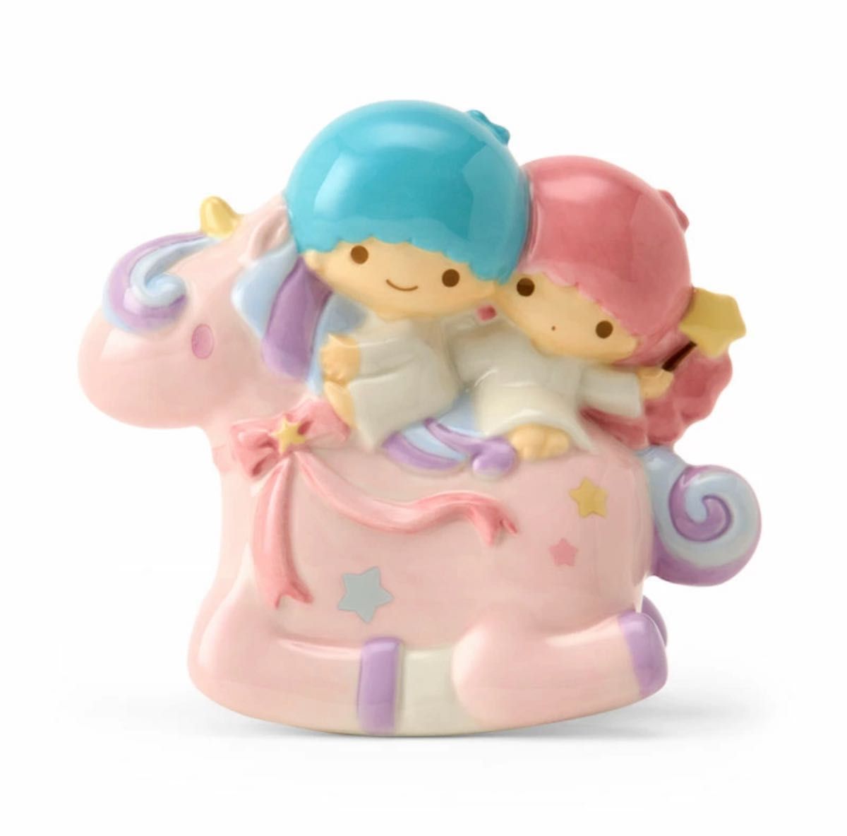 新品 キキララ 貯金箱 リトルツインスターズ ユニコーン貯金箱 陶器製