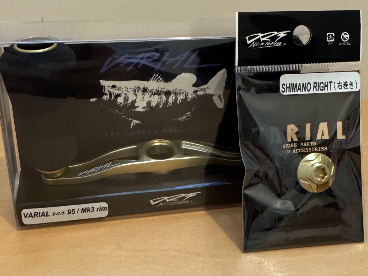 新品未使用 DRT VARIAL95 mk-3 gold ゴールド センターナット シマノ