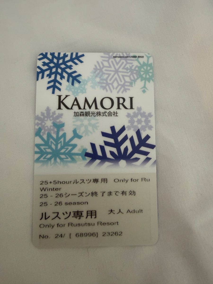 25-26シーズン ルスツリゾートスキー場リフト券・ゴンドラ時間券 大人