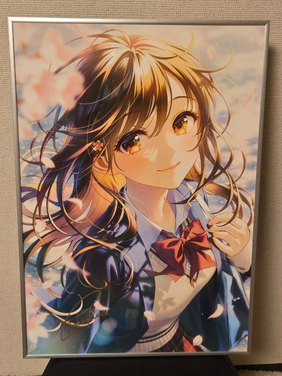 森倉円 複製原画 Prismカバーイラスト 直筆サイン入り 額付き｜Yahoo