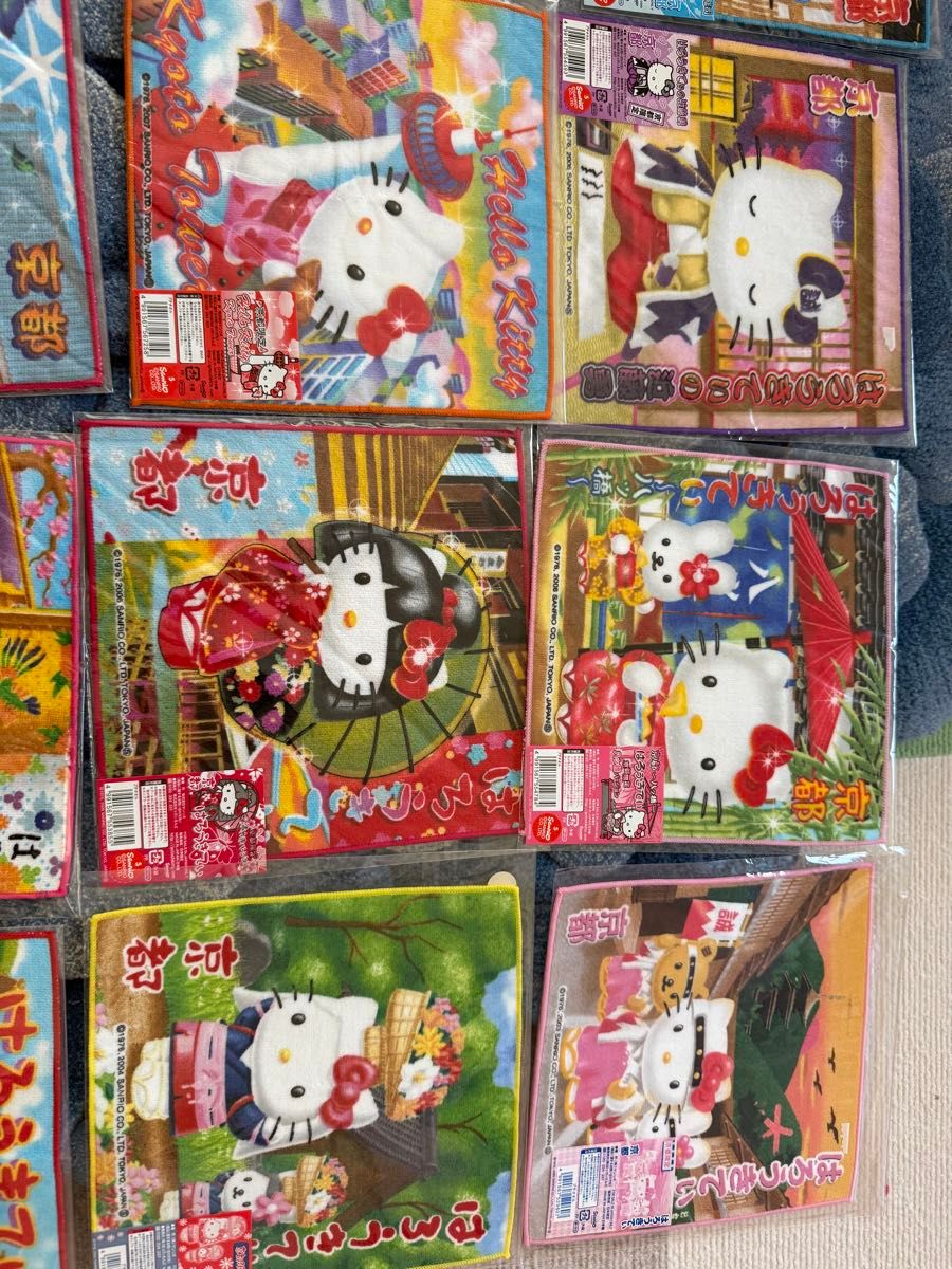 激レア・未開封】ご当地キティ 京都限定 ミニタオル 21枚セット まとめ