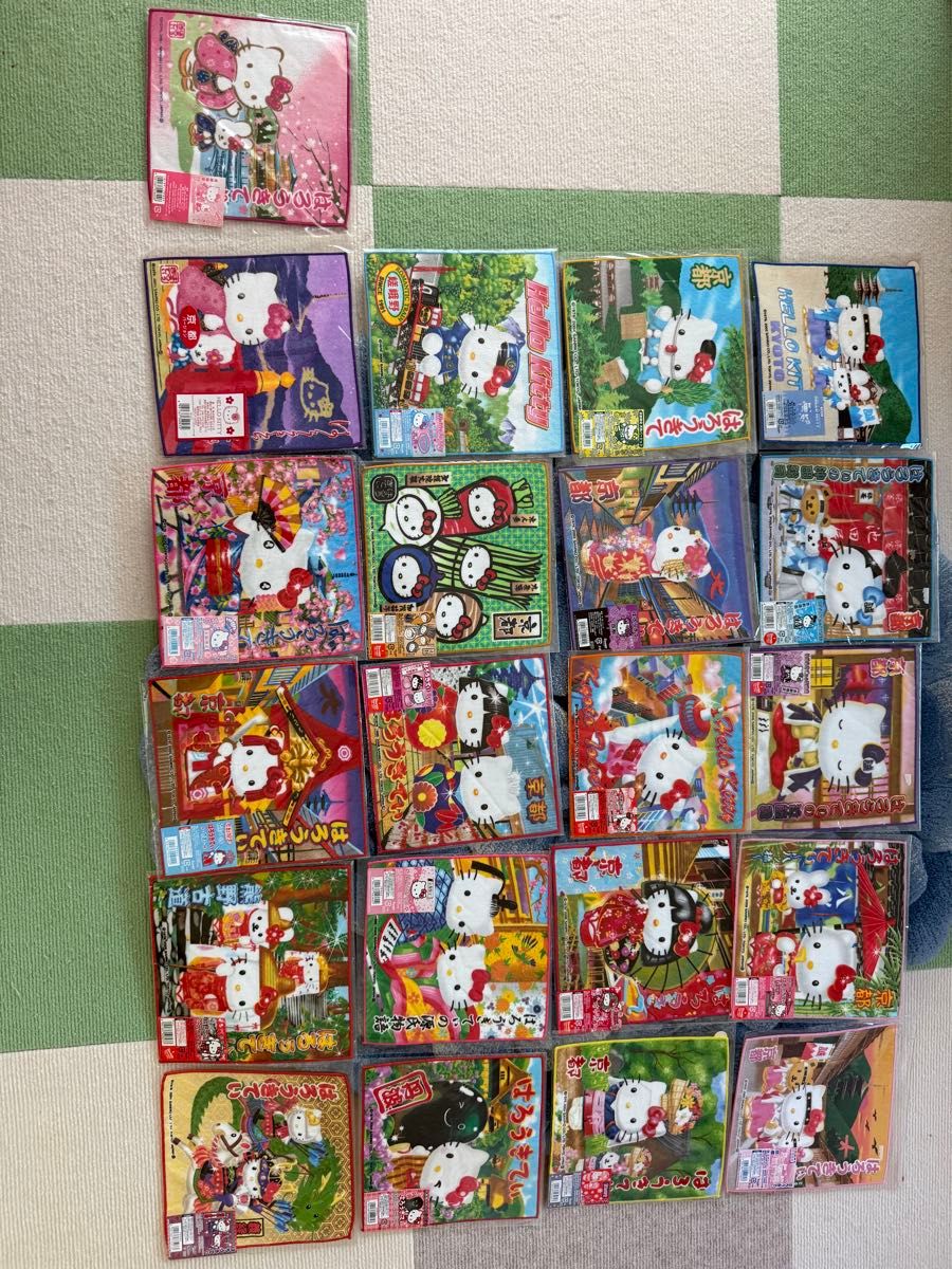 激レア・未開封】ご当地キティ 京都限定 ミニタオル 21枚セット まとめ