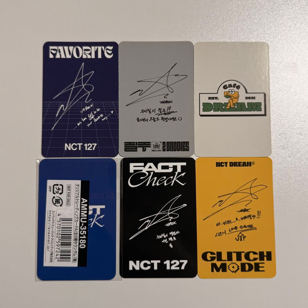 NCT127 NCTDREAM SuperM マーク MARK トレカ 6枚セット｜Yahoo!フリマ