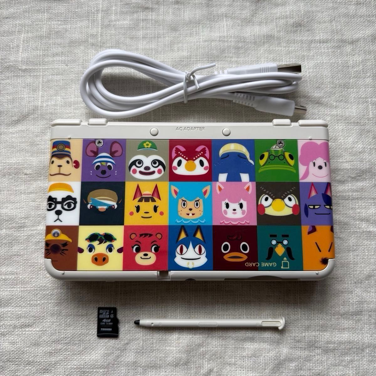 画面美品】Nintendo new 3DS どうぶつの森 きせかえプレート