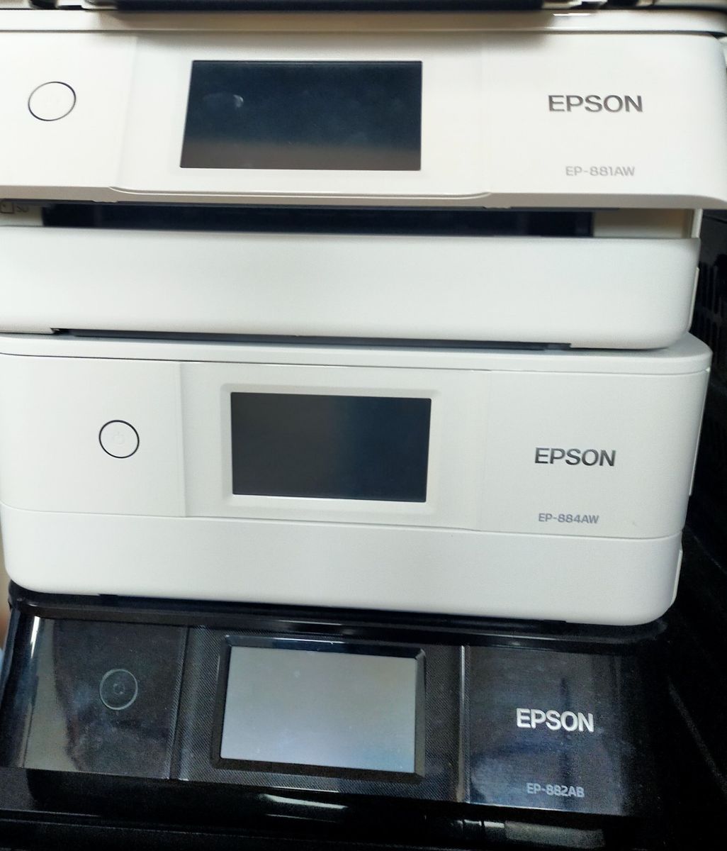 ジャンク品 エプソン インクジェットプリンター 3台 EP-881 EP-884 EP