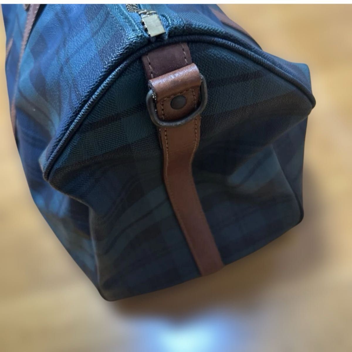POLO RALPH LAUREN ラルフローレン ボストンバッグ チェック柄 PVC