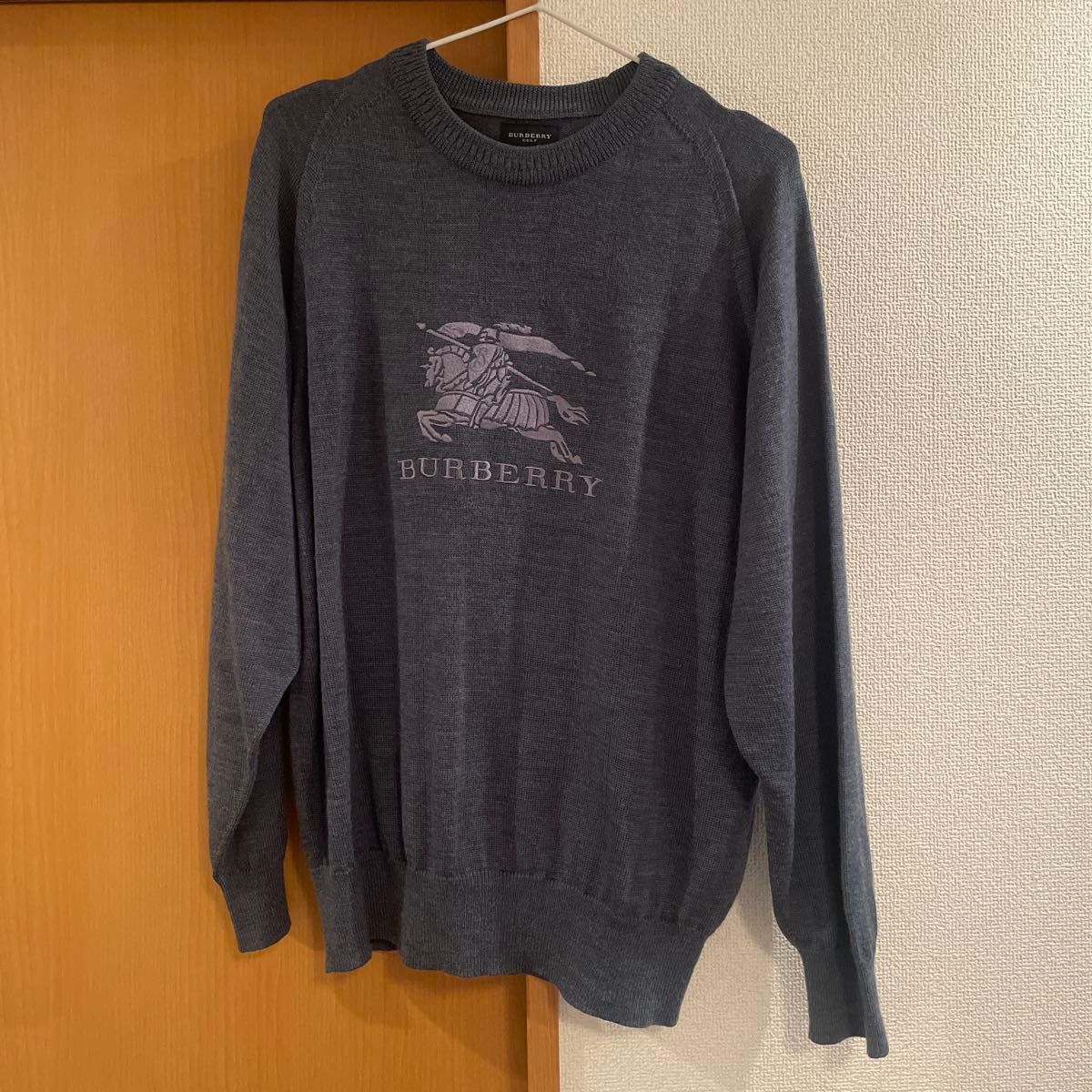 BURBERRY GOLF バーバリーゴルフ ホースロゴ刺繍 ニット セーター