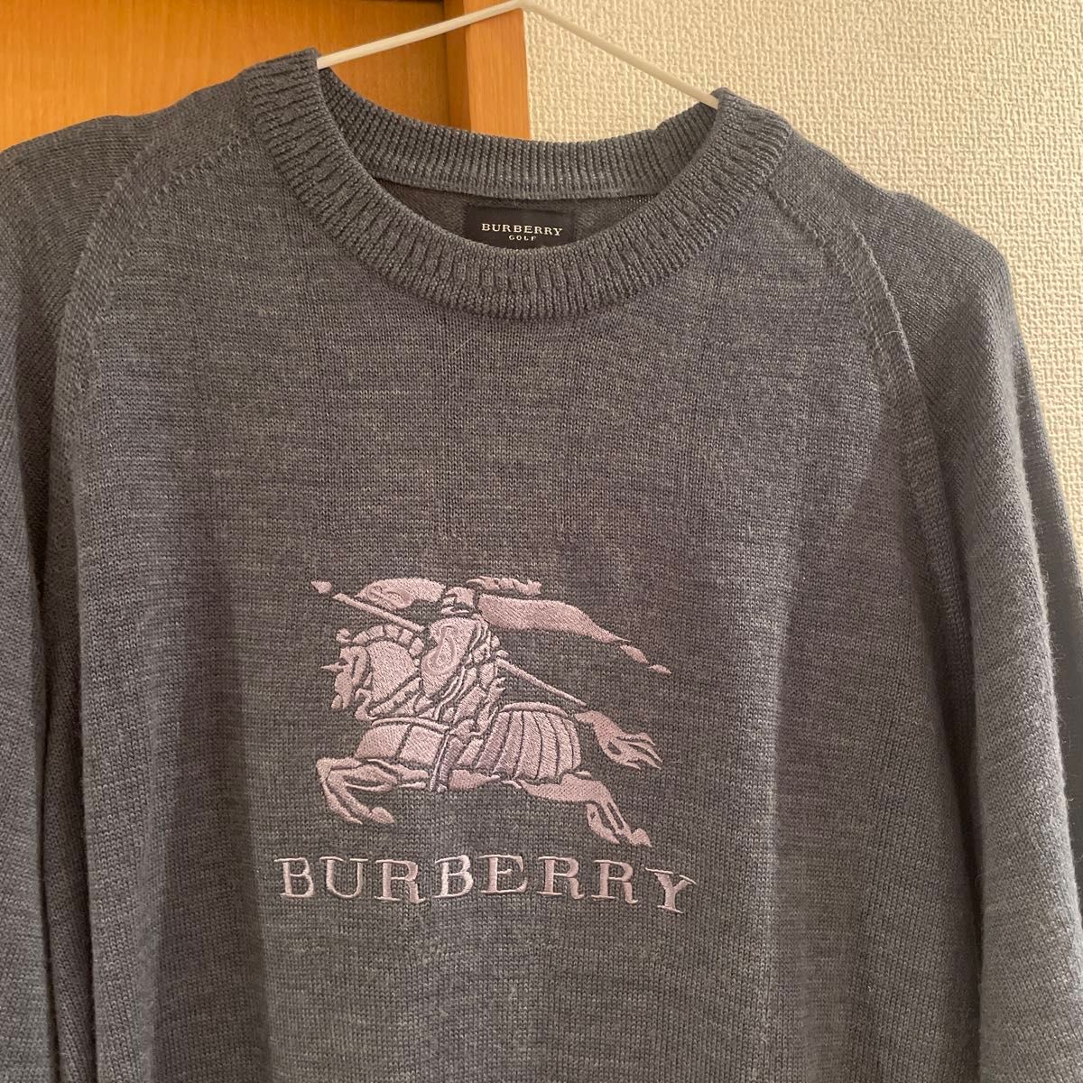 BURBERRY GOLF バーバリーゴルフ ホースロゴ刺繍 ニット セーター