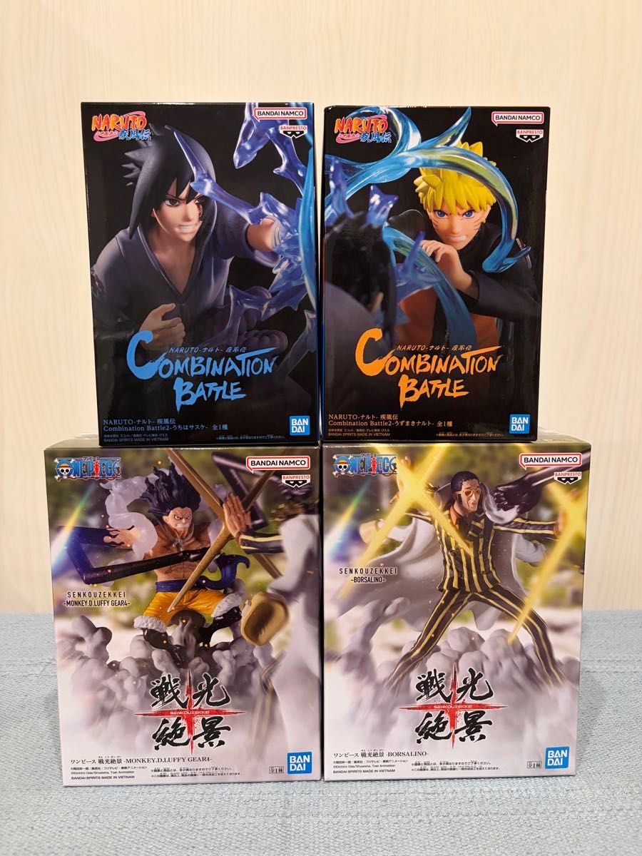 NARUTO ワンピース フィギュア まとめ売り 4点セット｜Yahoo!フリマ